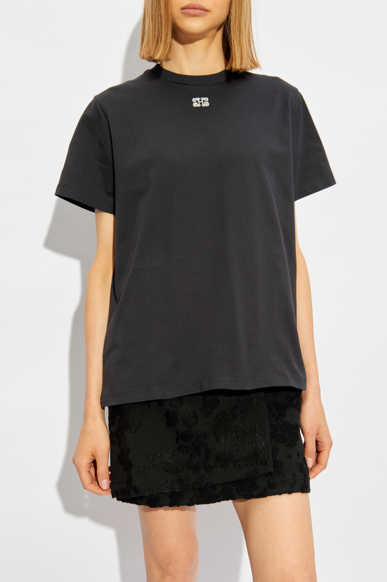 Ganni T-shirt with appliqué | Women's Clothing | Vitkac